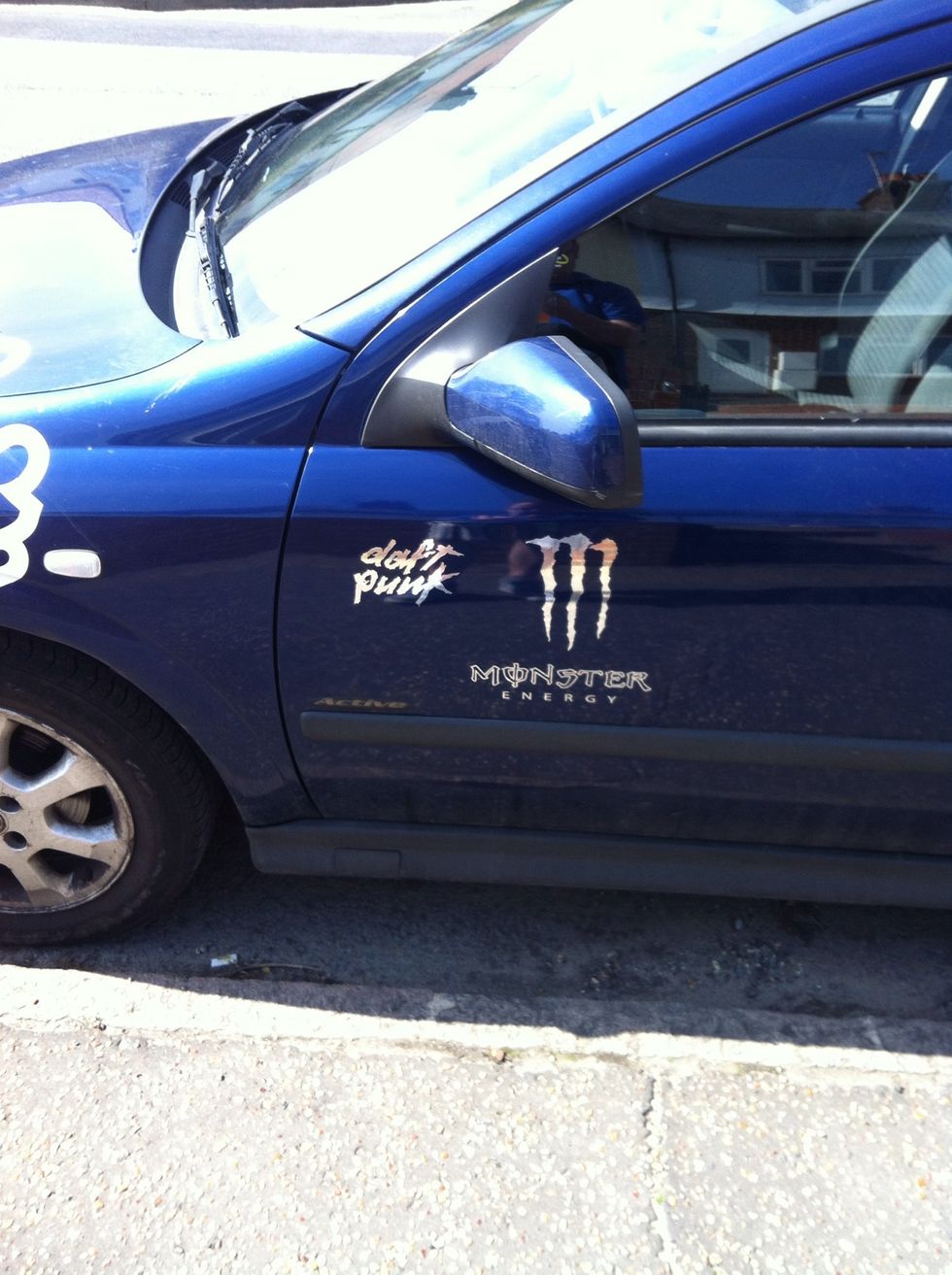 Another look at the finished decal. "Daft punk" "monster energy" & monster "m" decals are \u00a34.80 each and are available from canadiangator.com