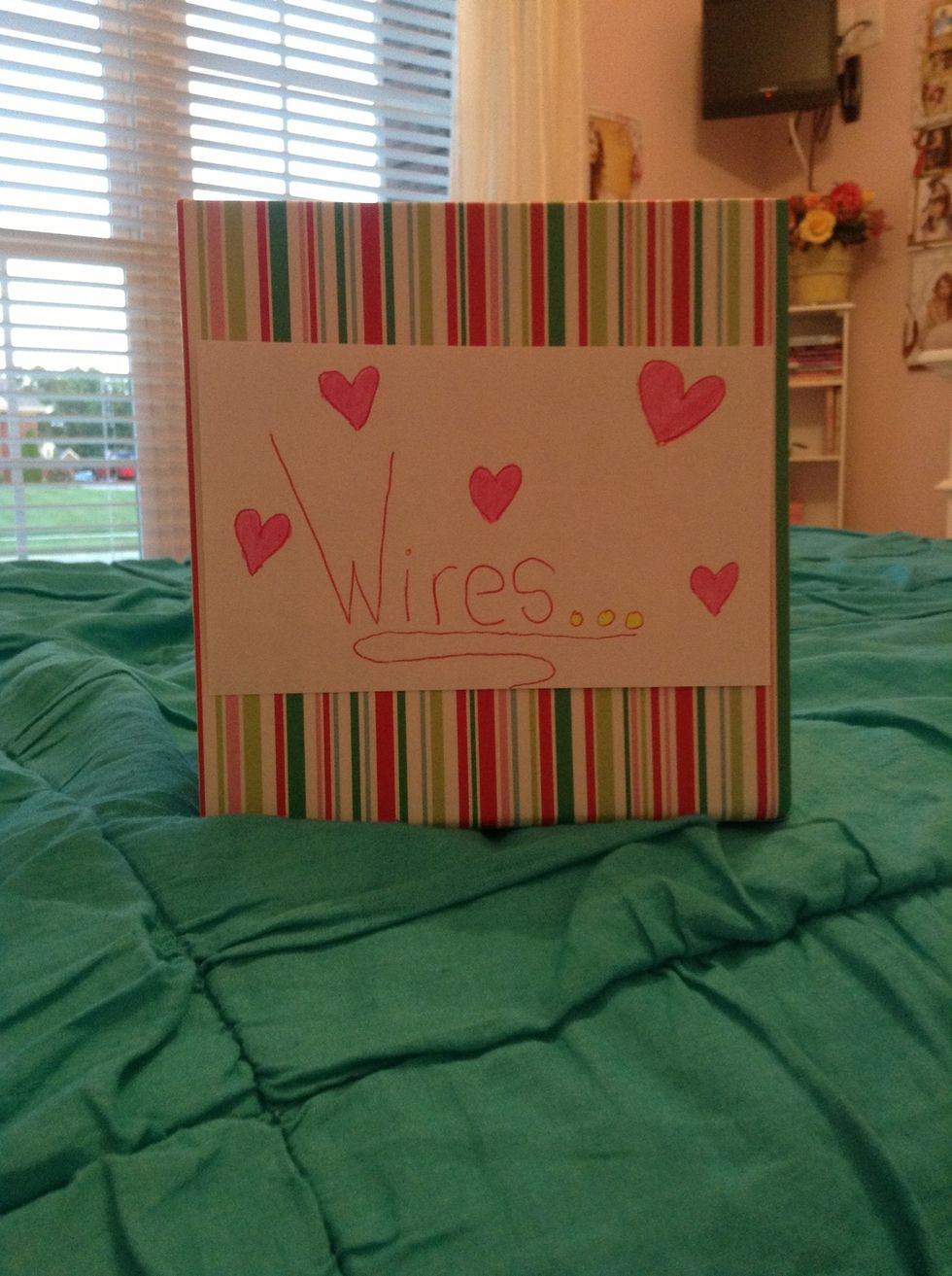 Another optional step is to use the back of the index card to label your box. Then, tape it to the outside. This is great if you use multiple boxes. You can remember which one holds which things.