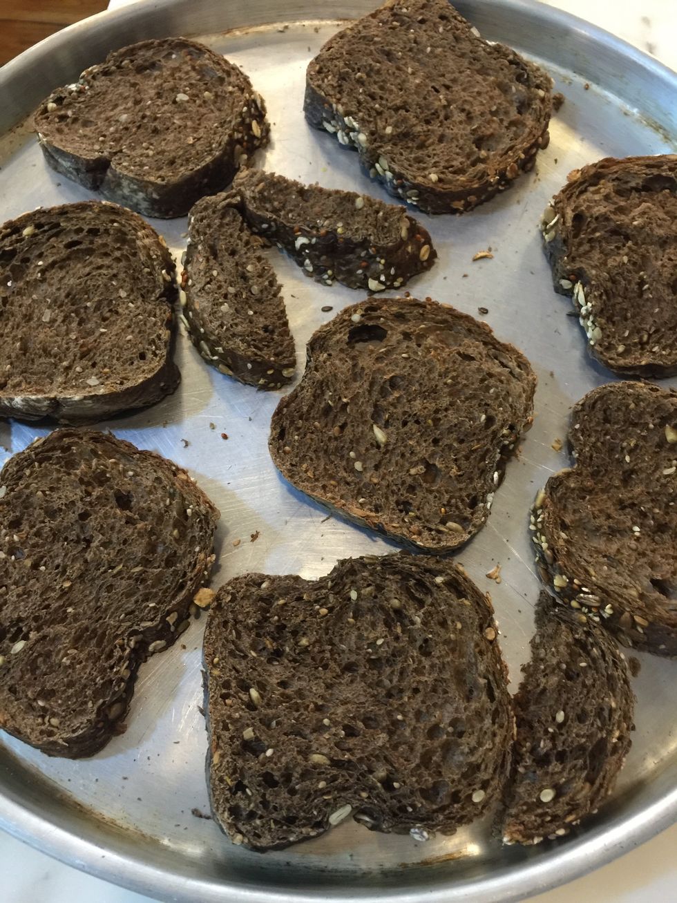 Another rye bread. If your bread is fresh, slice it and let it dry I a low heated oven.