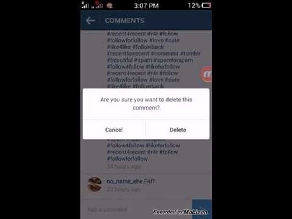 Another thing you can do if you dislike any comments you made or people made2u is, u can delete them. Tap comment below the photo&swipe to the left over the comment you\u2019d like to delete. Click delete.