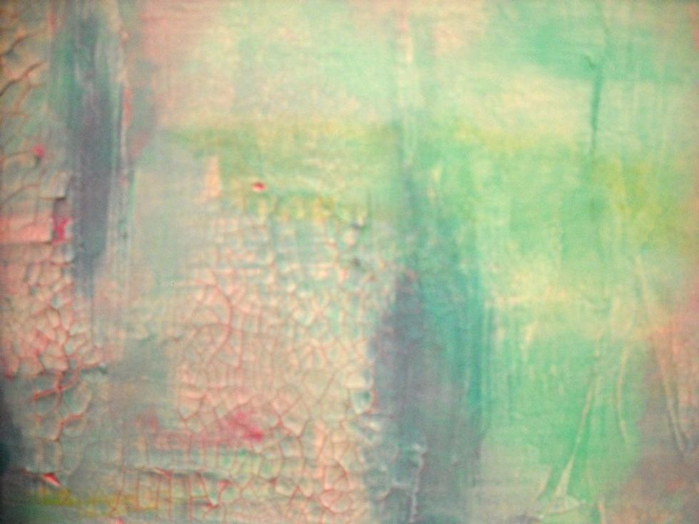 Another tiny spot missing paste took the pink paint beautifully.