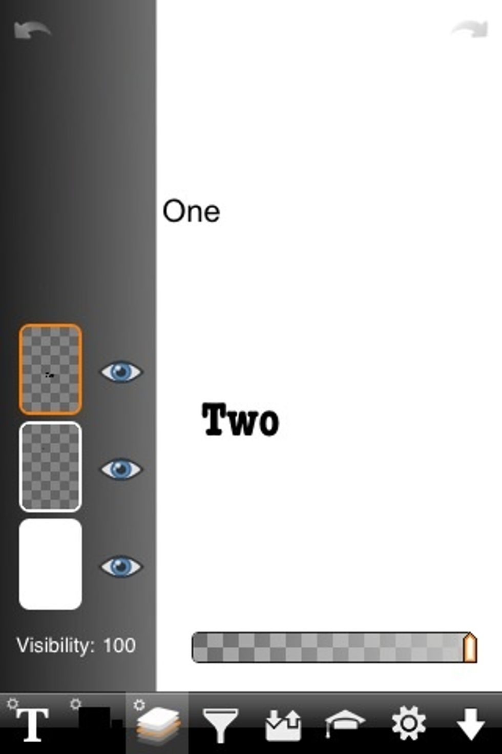 Another use is positioning different parts of an image. Each part is on its own layer.