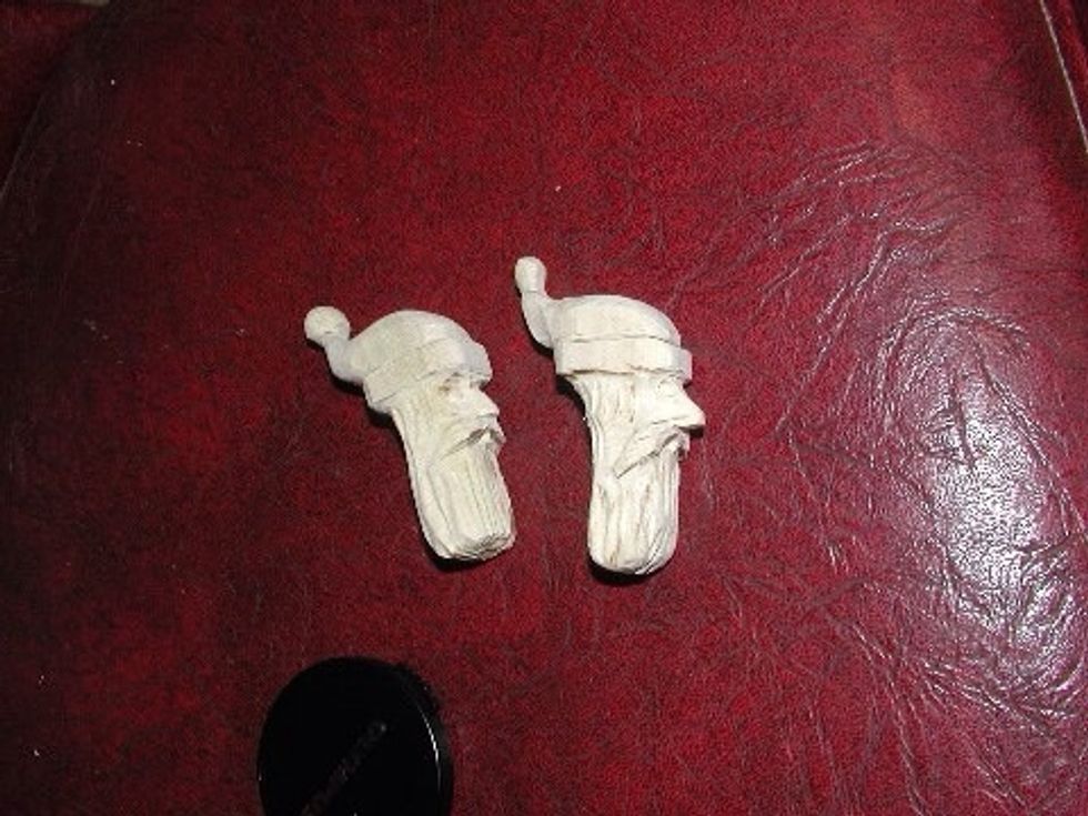 Another view.  At this point you can use sandpaper to smooth the final surface.  I use a finishing sander with fine 240 grit paper.  Don't make it to smooth or you will loose the handmade appearance.