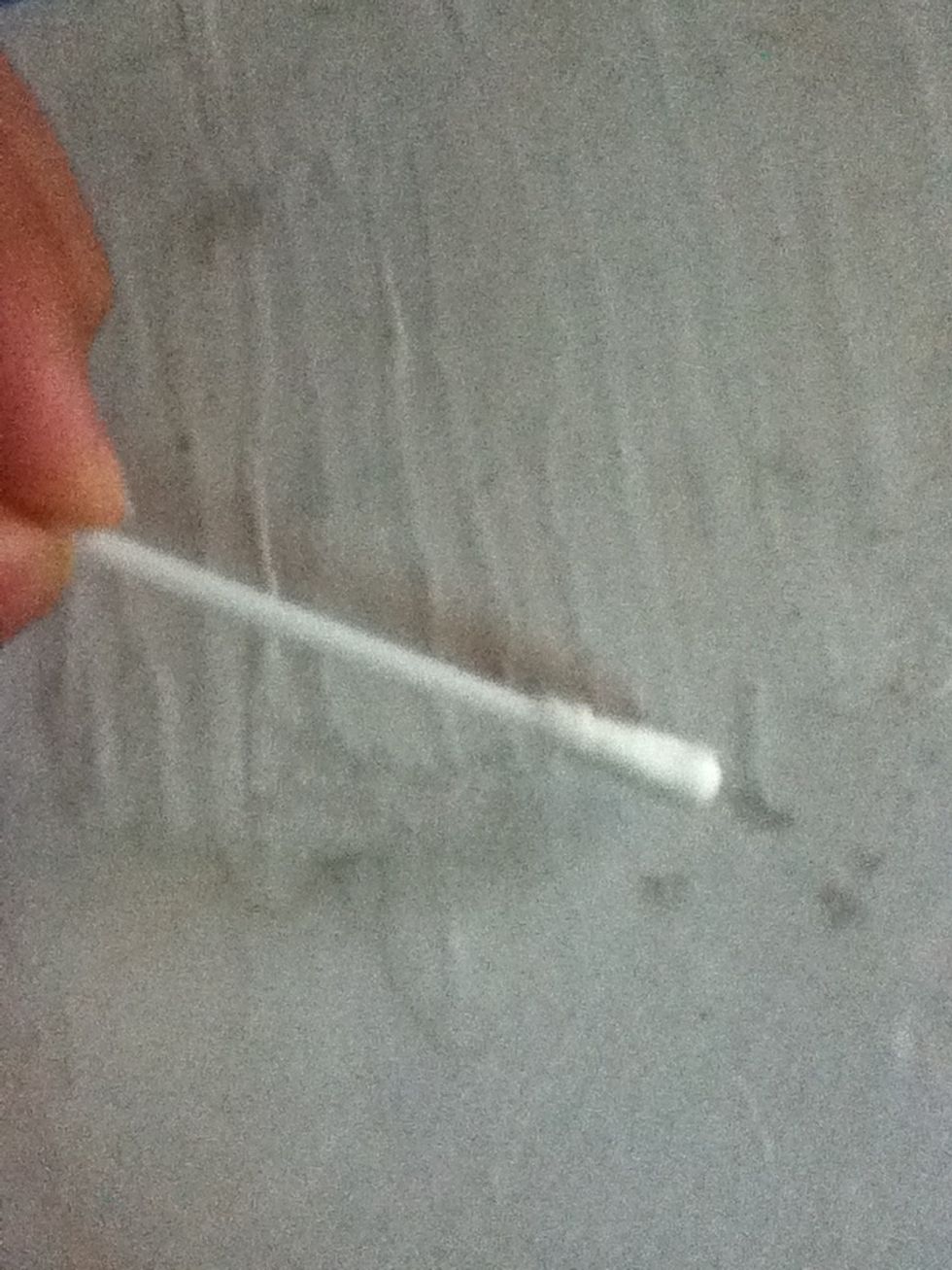 Another  way is cotton bud