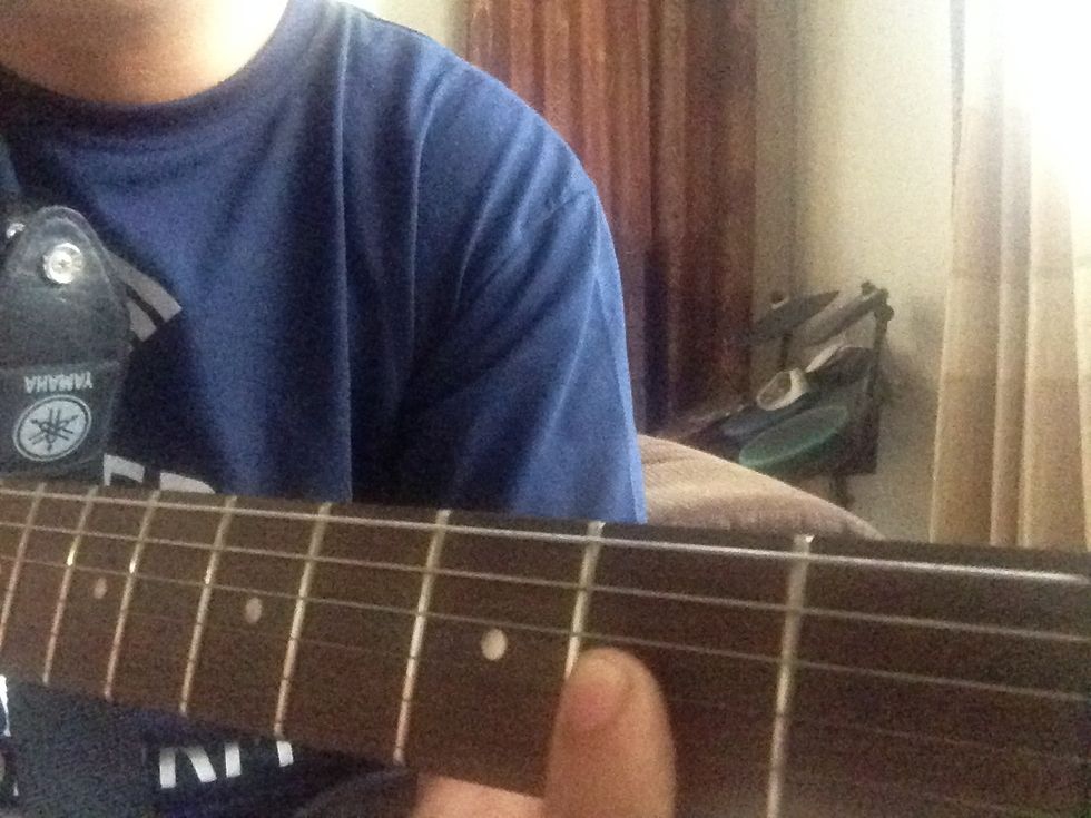 Another way of playing the D chord is placing your index finger on the 3 strings, making sure the 3rd and 2nd finger ring out when you put it the 2nd or 3rd finger.