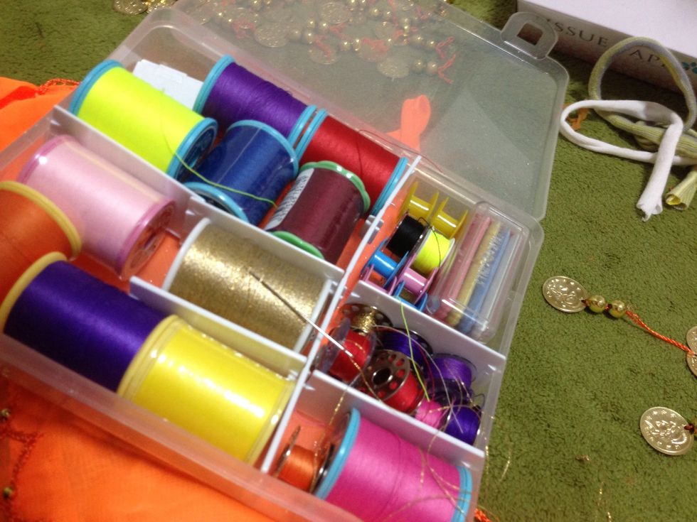 any color of thread I pick the gold one