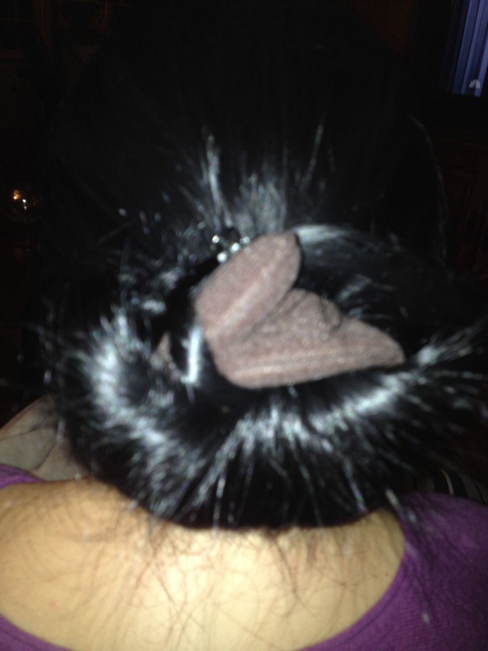 Any fly aways you should clip with a small clip so it looks neater