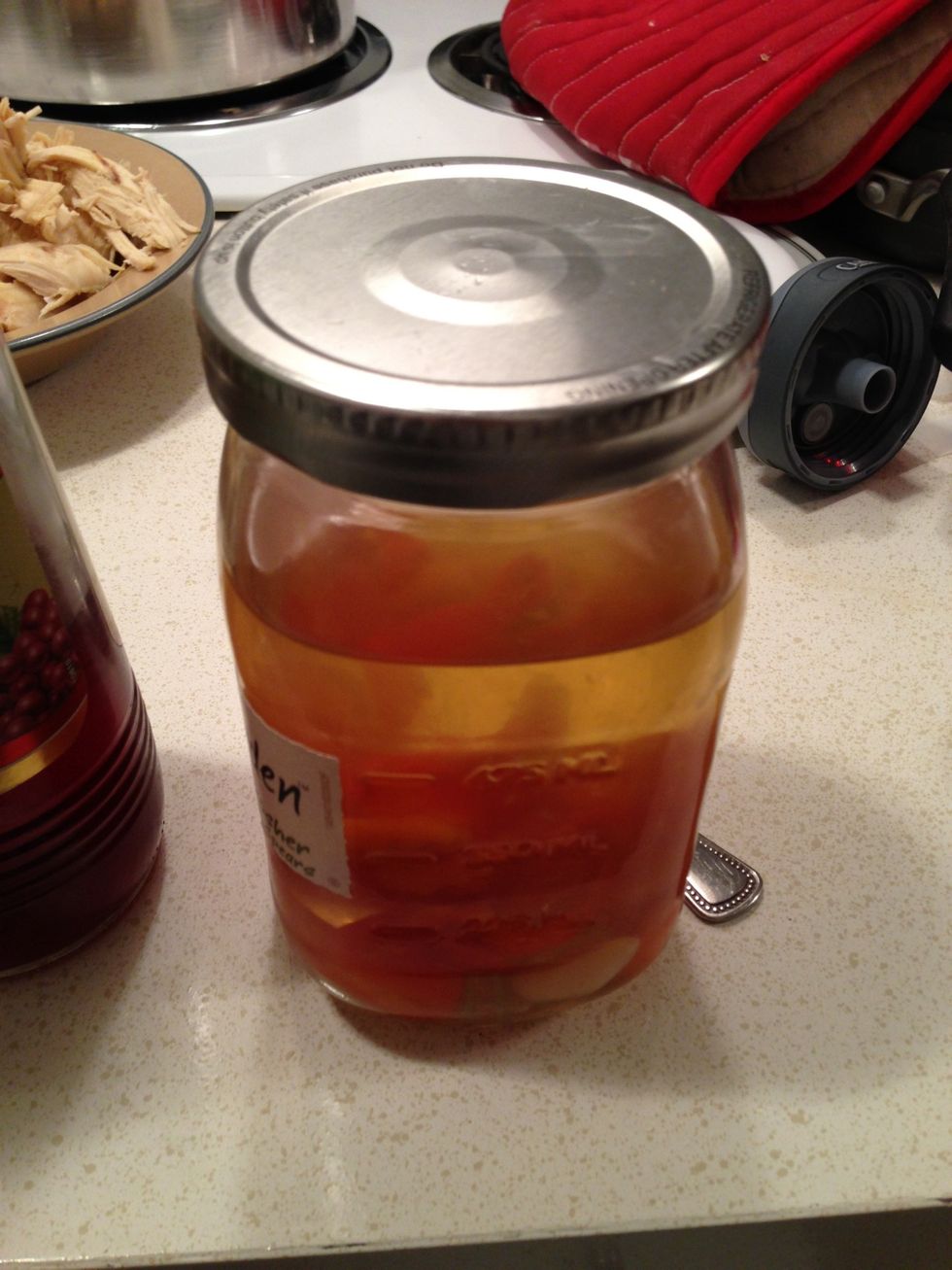 Any left over pickle juice and be added too. It's odd I know but adds lots of flavor