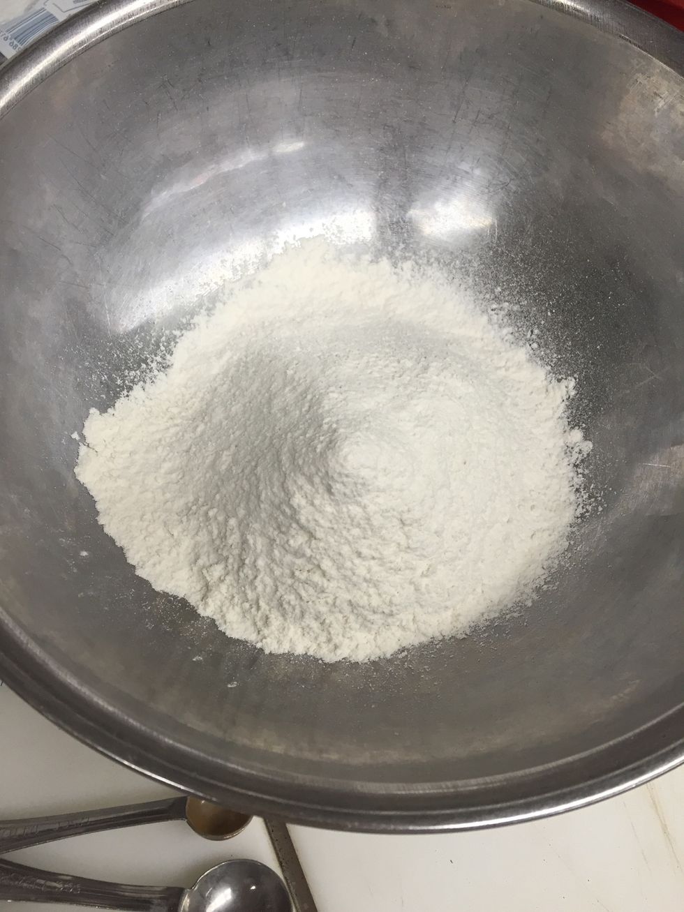 Any leftover salt in the sifter, add to the mix.