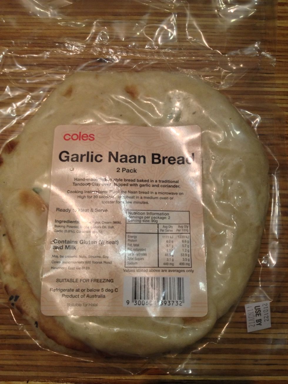 Any naan bread will do