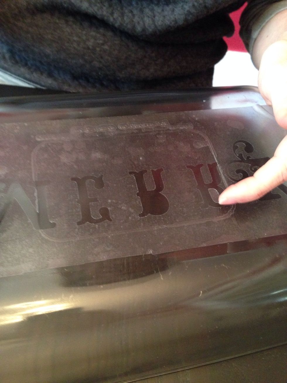 Any open space within the Contact paper will be covered with etching cream, so review your area carefully.