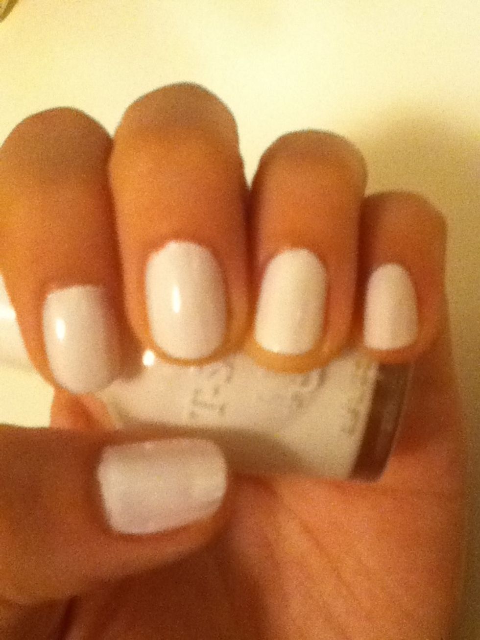 Apply 2 coats of base color (I used white)