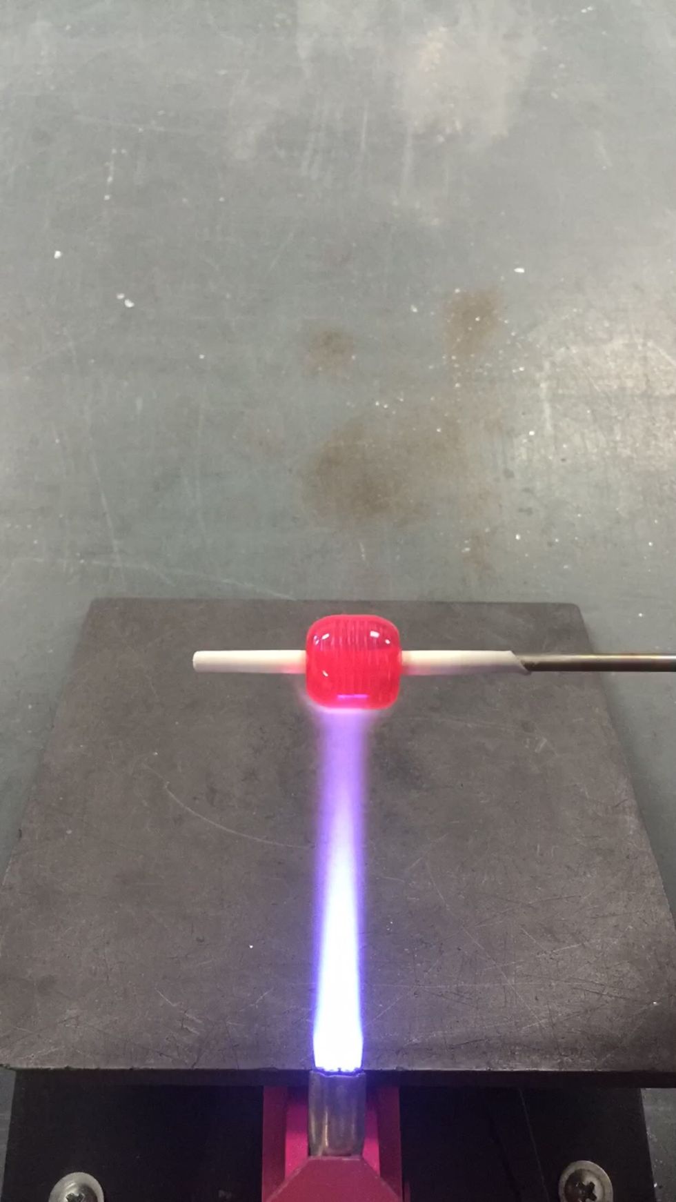 Apply a bit of heat to the center.