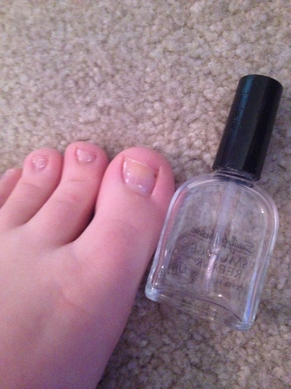 Apply a clear coat of polish.