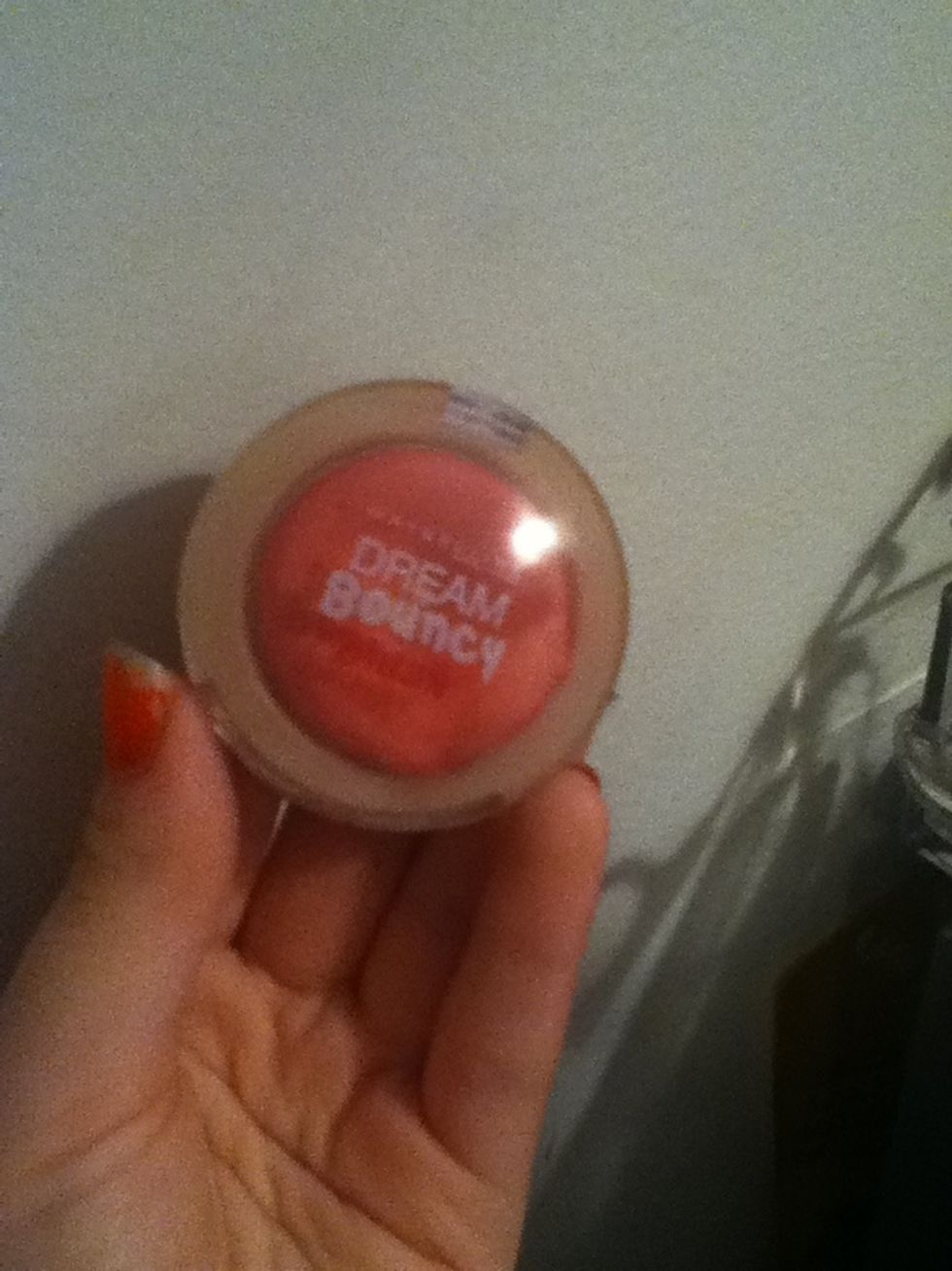 Apply a cream blush this is Maybelline's dream bouncy blush in pink frosting