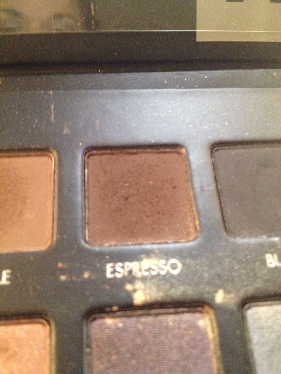 Apply a dark brown shade to the outer V of your eye