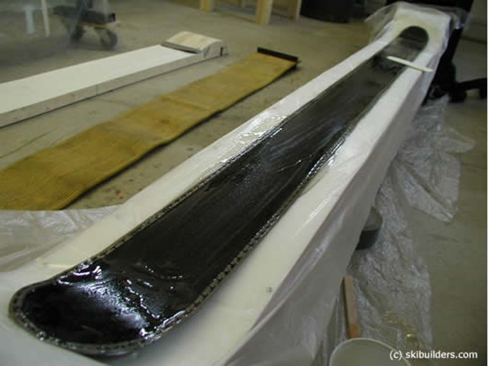 Apply a good layer of epoxy over the base material