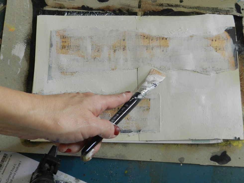 Apply a layer of acrylic gesso.