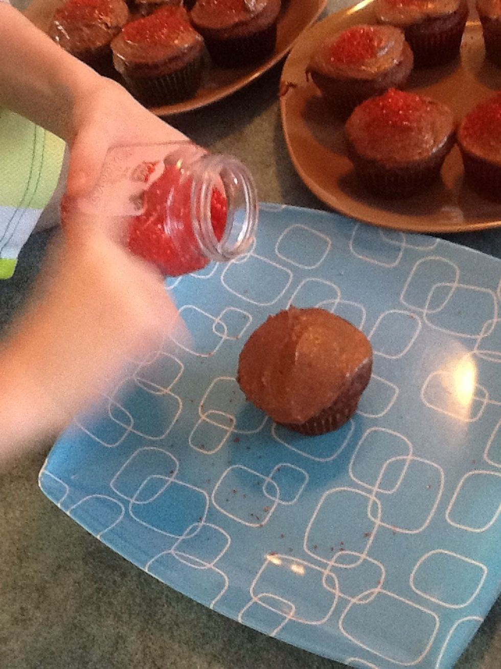 Apply a little bit of sprinkles if you want.