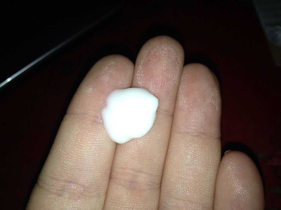 Apply a small amount of moisturizer all over