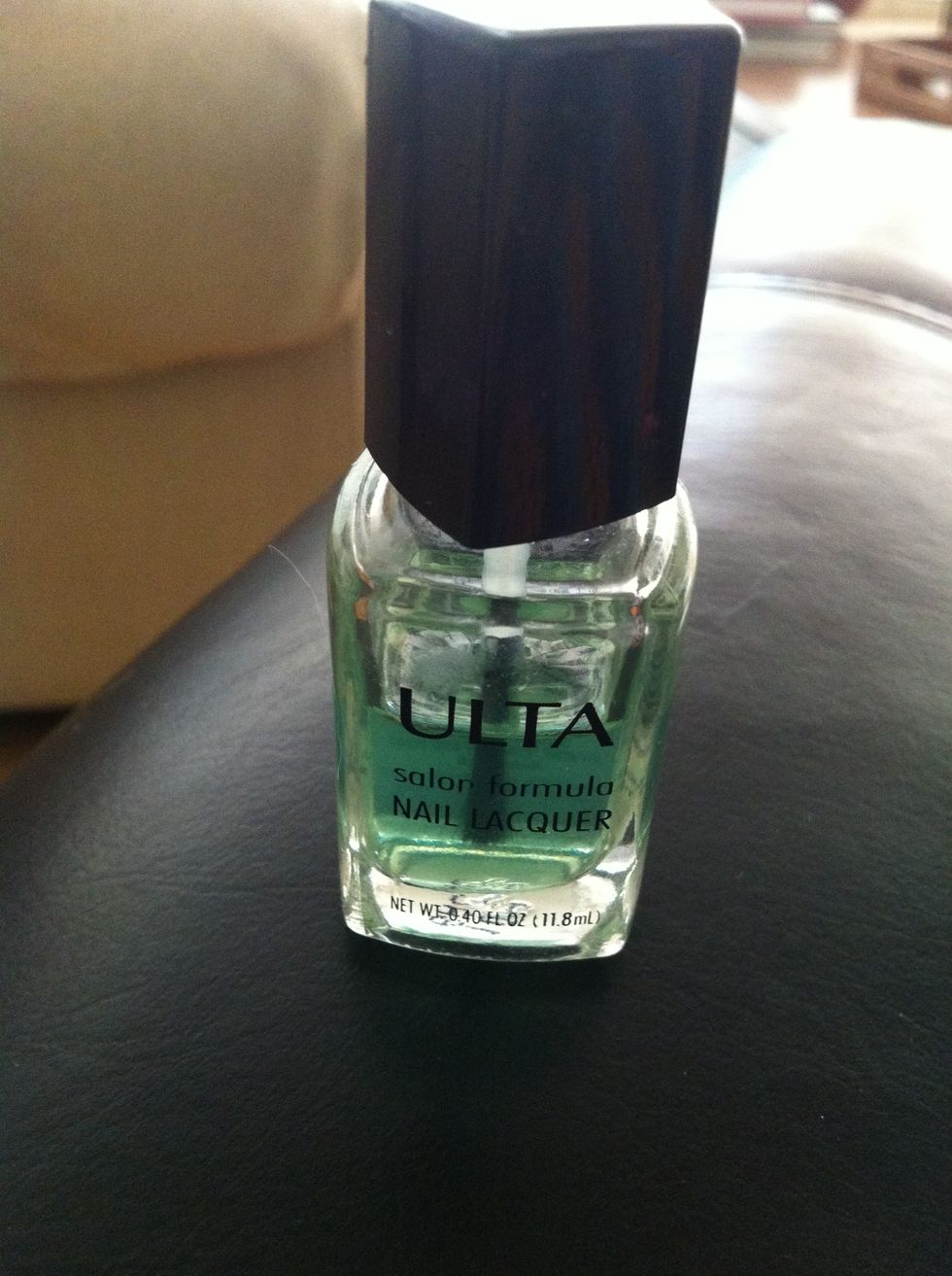 Apply a thin base coat. This will ensure that the polish goes on evenly. Make sure your coat is not thick. The quality of the polish is not extremely important but you cannot skip this step!