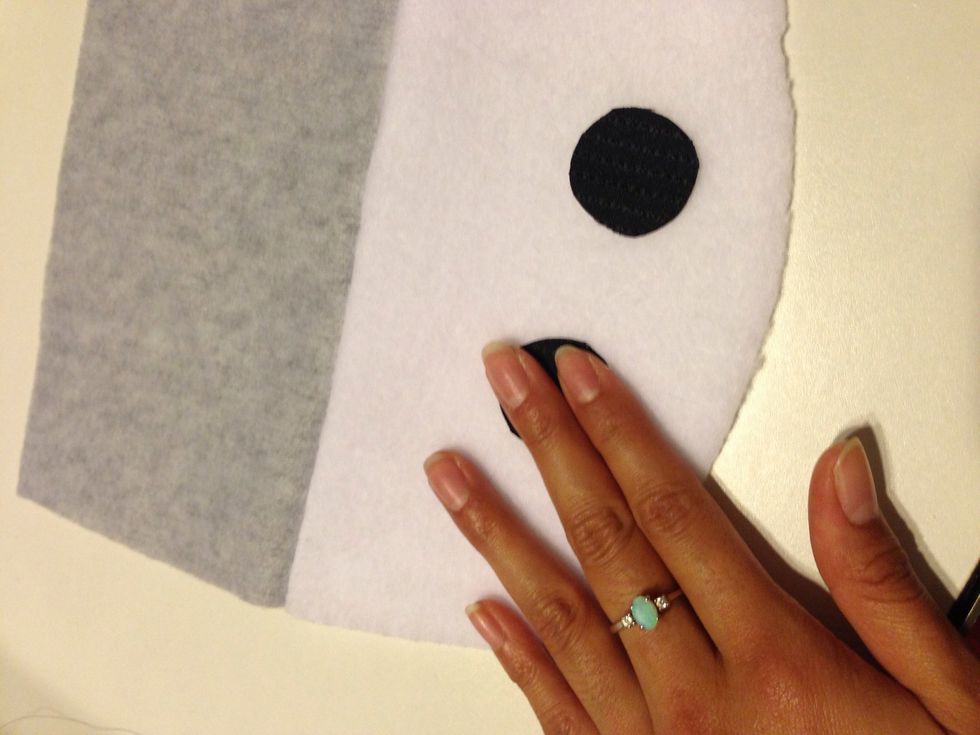 Apply a thin layer and press down. Let it dry and do the same for the other nose hole