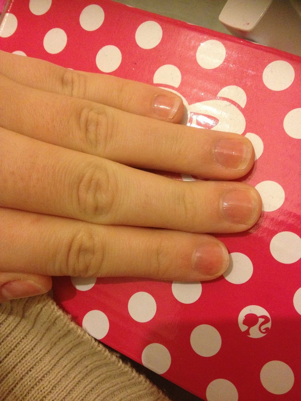 Apply a thin layer over each nail...