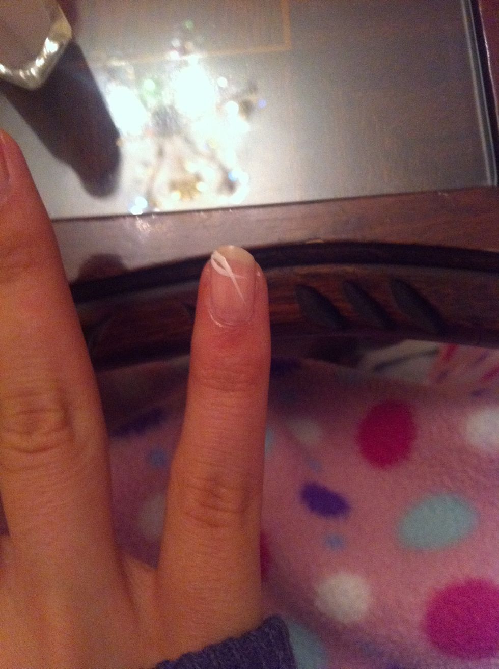 Apply another 'swoosh' of white...