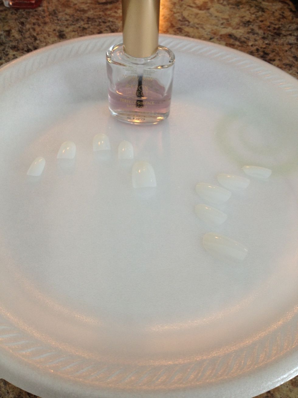 Apply base coat to each nail