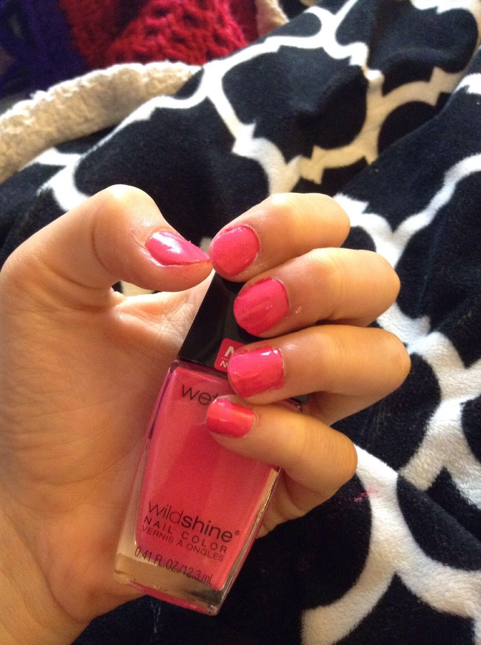 Apply base Color mine is pink