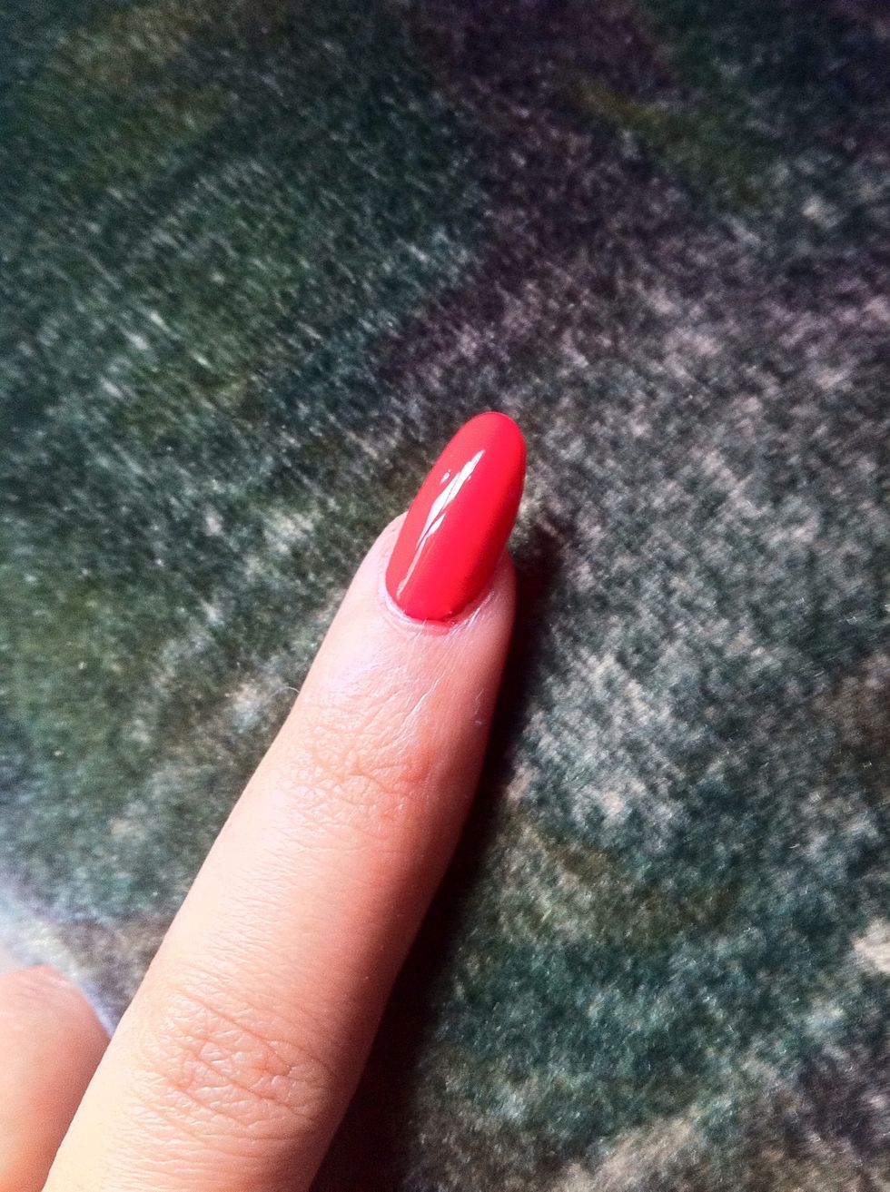 apply coat of your favorite nail polish