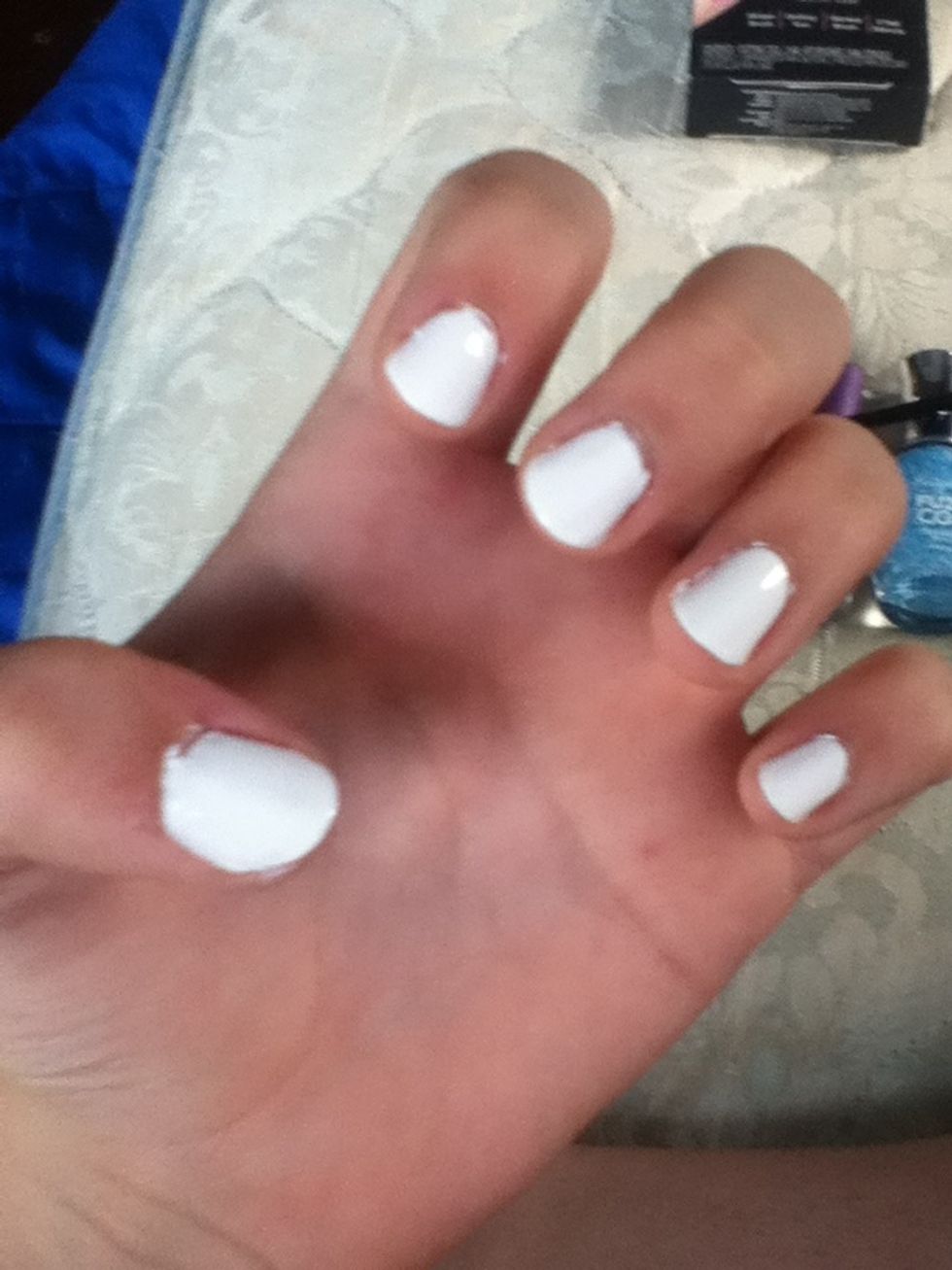 Apply coat two of white