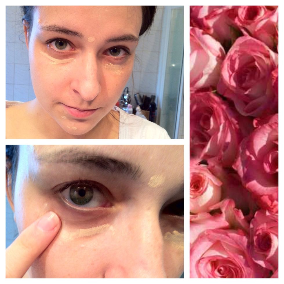 Apply concealer and work it in. You want to create a flawless skin!