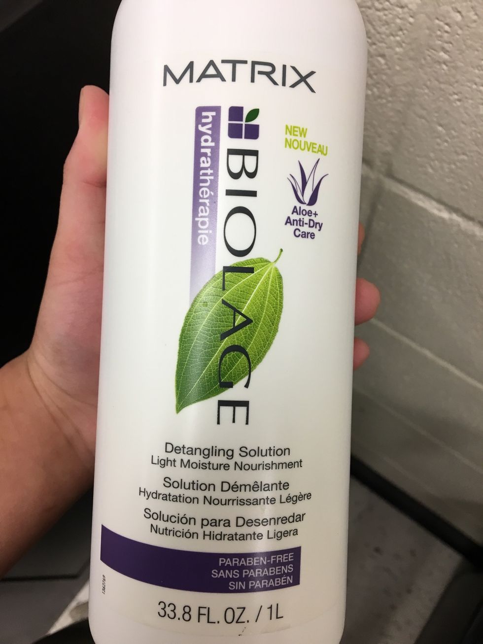 Apply detangling product if needed