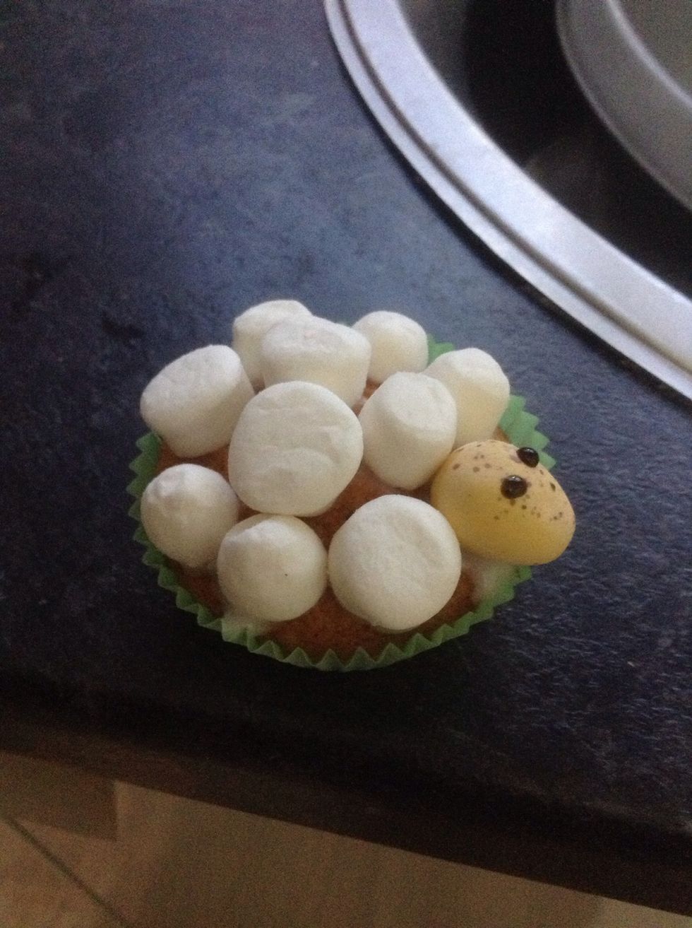 Apply eyes using an icing pen