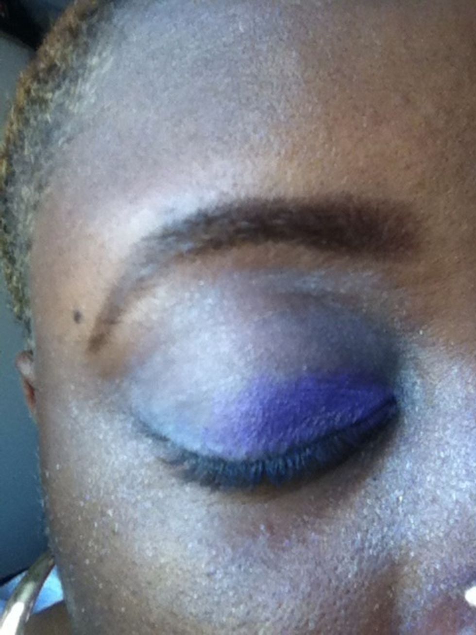 Apply first colour, as a block, to the inner eyelid