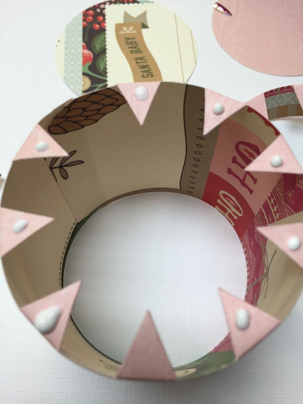 Apply glue to attach box bottom