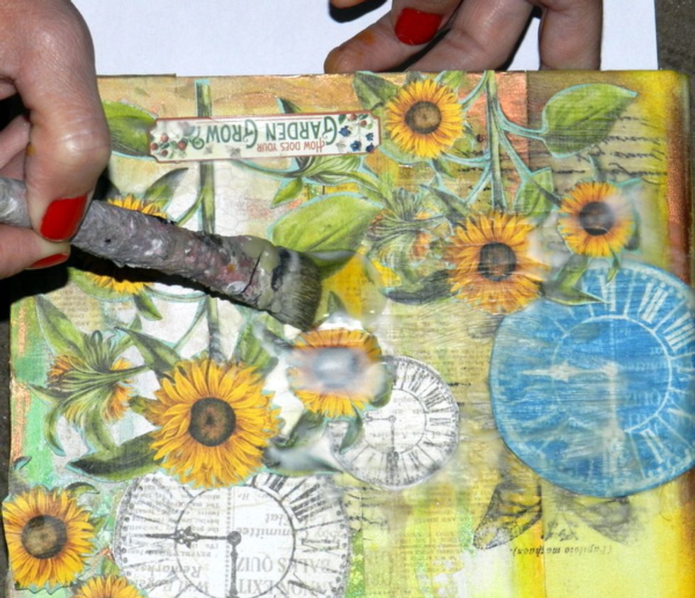 Apply it on the cover.