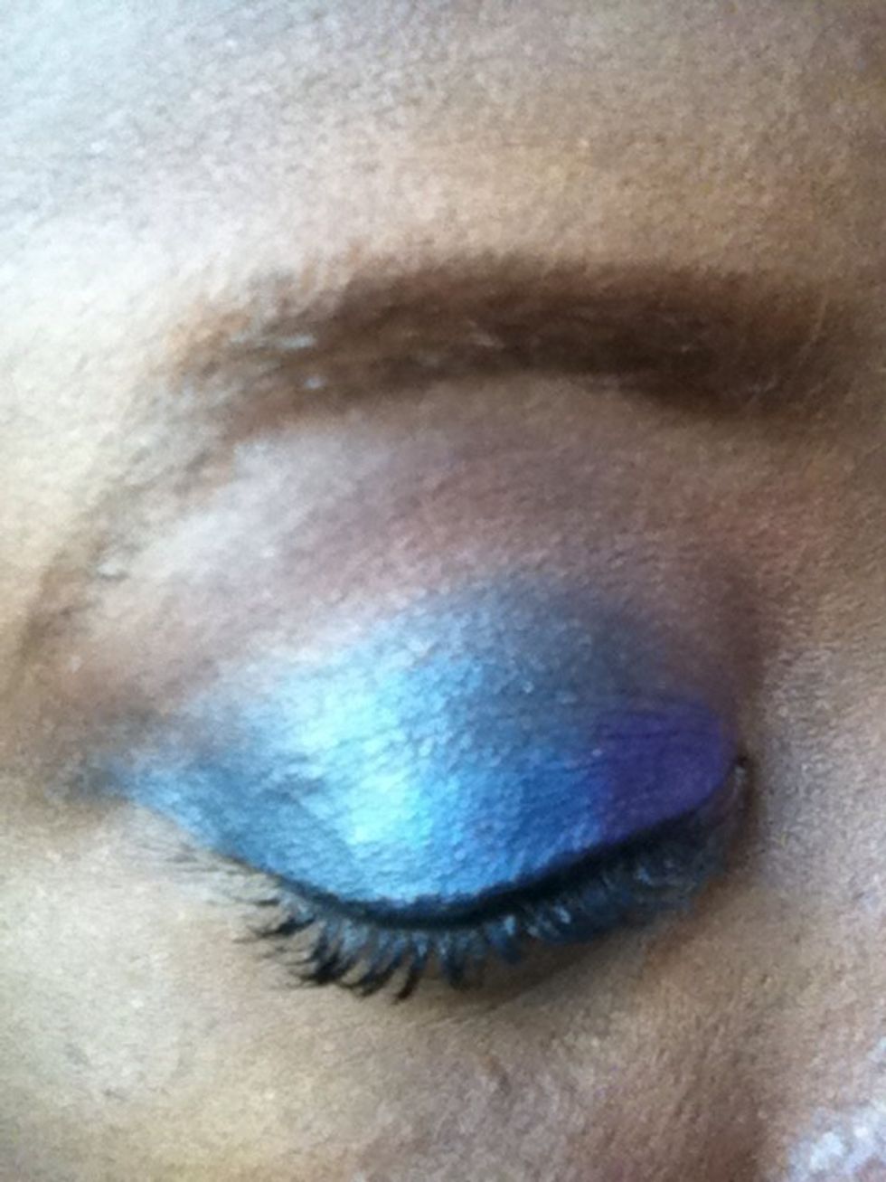 Apply liquid eyeliner