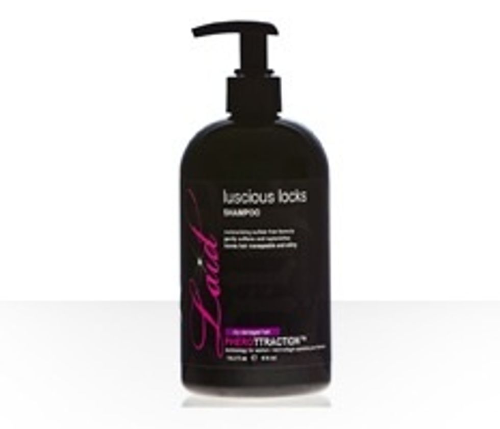 Apply Luscious Locks Shampoo to wet hair and lather. Leave the product in for three minutes to allow the PHEROTTRACTION\u2122 to soak in. Rinse. Repeat if you are excessively filthy.