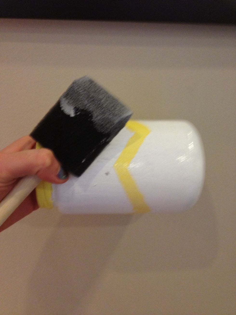 Apply more decoupage glue and let that dry.