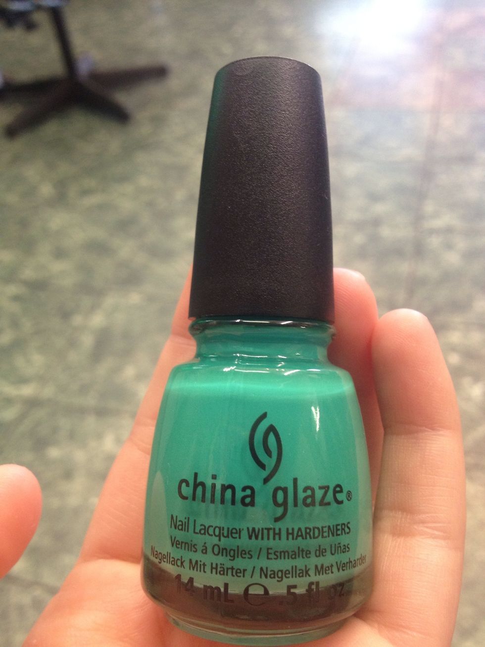 Apply one coat of base color (optional) (makes polish look thicker because you only polish one coat of magnetix polish)! Let dry! ----->>>