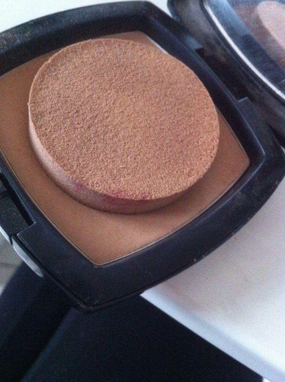 Apply powder to finish