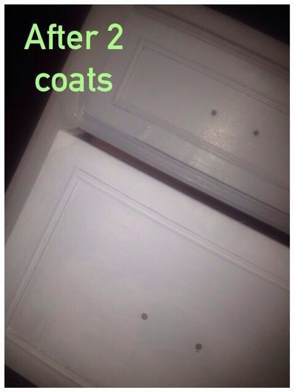Apply second coat