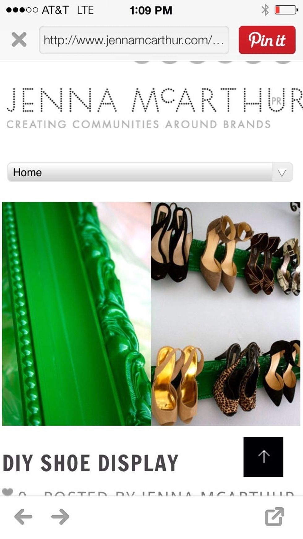 Apply second layer of color and let dry. Measure and mark wall with pencil