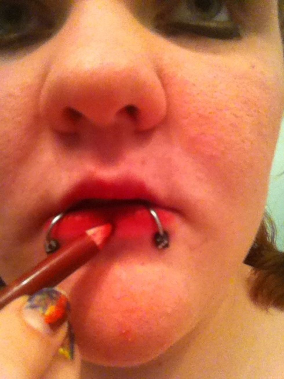 Apply some lip shit if you so desire...