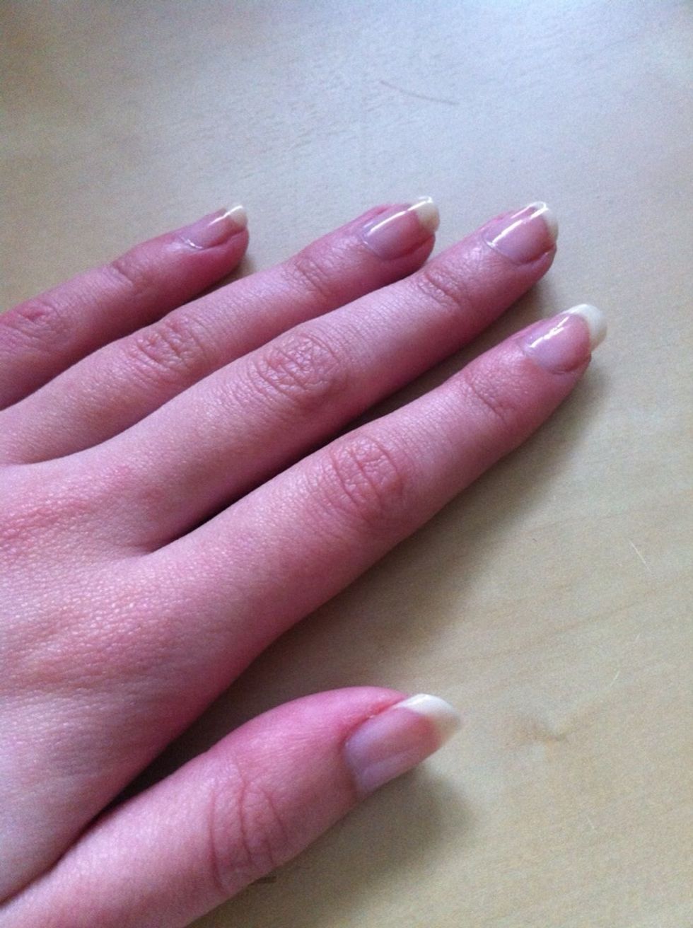 Apply the base coat to stop colour stain