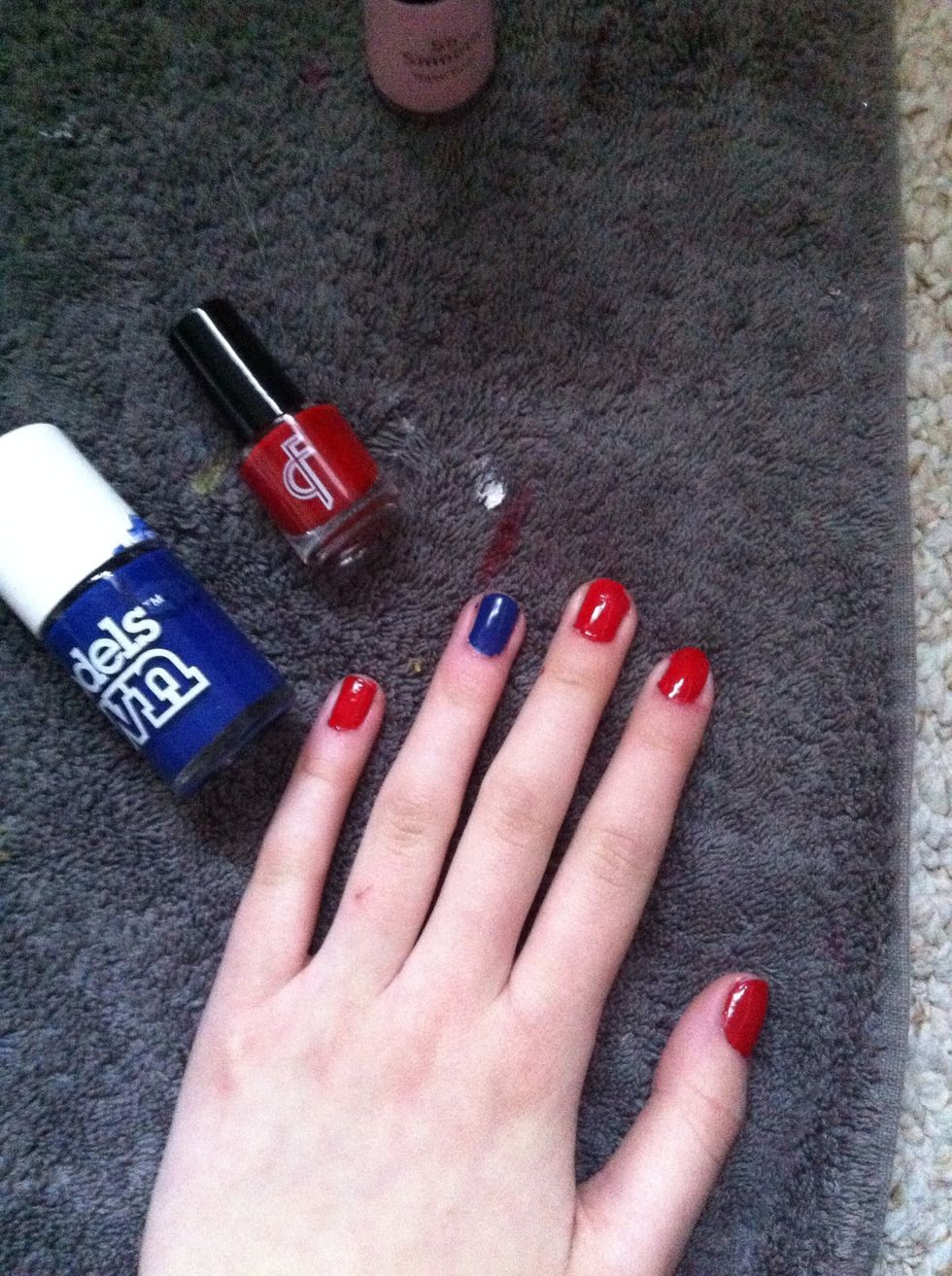 apply the colours as shown