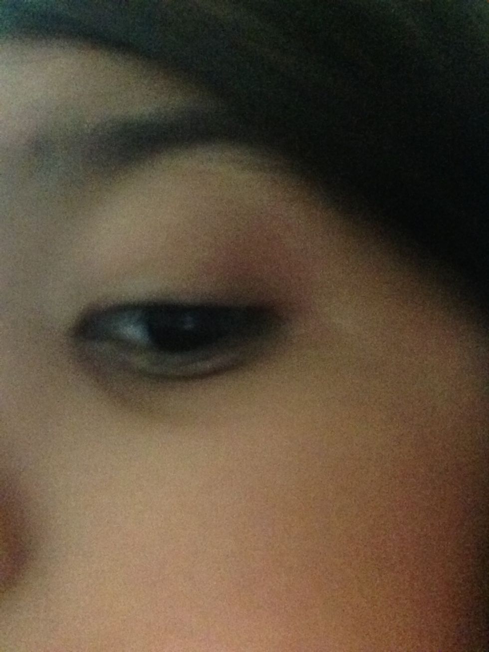 Apply the dark one on the corner