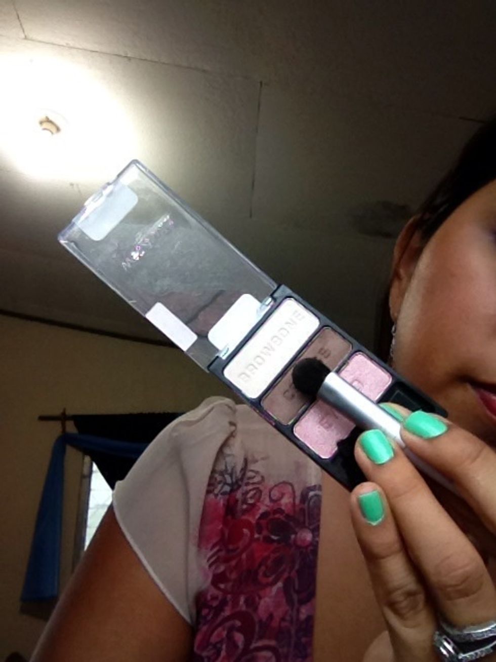 Apply the dark shadow onto your crease.